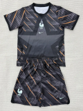 26-27 France Grey Goalkeeper Kids Soccer Jersey