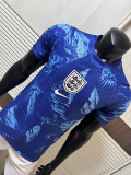 26-27 England Blue Goalkeeper Player Version Soccer Jersey