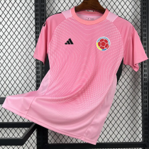 26-27 Colombia Pink Goalkeeper Fans Soccer Jersey