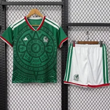 26-27 Mexico Home Kids Soccer Jersey