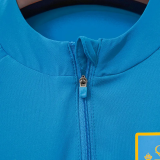 26-27 Spain Blue Top Half Pull Tracksuit (半拉上衣)
