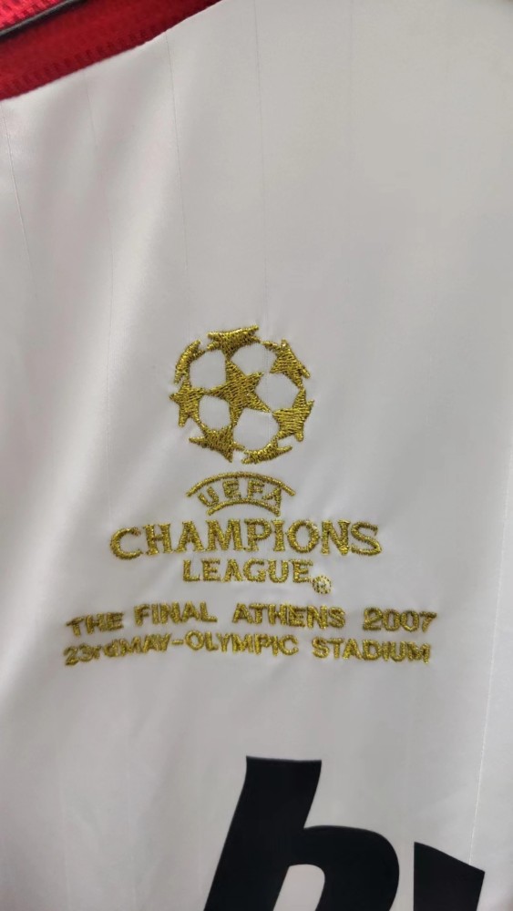 2006-2007 AC Milan Away White Retro Soccer Jersey(带决赛字)