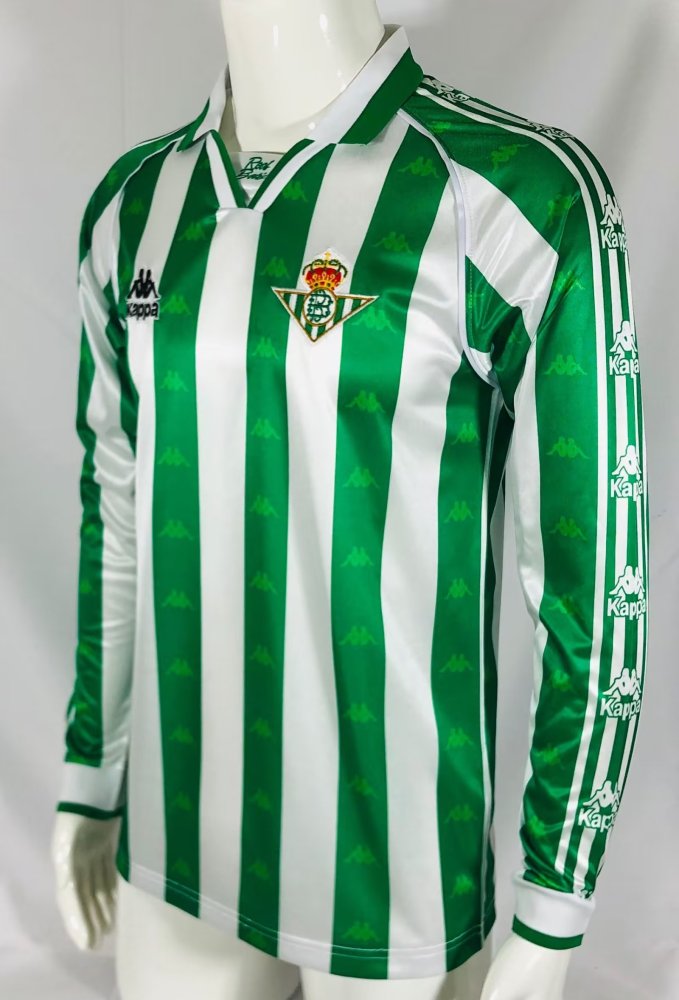 1995-1997 Real Betis Home Long sleeves Retro Soccer Jersey