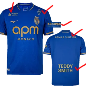 25-26 Monaco Away Fans Soccer Jersey 1:1 Thai Quality
