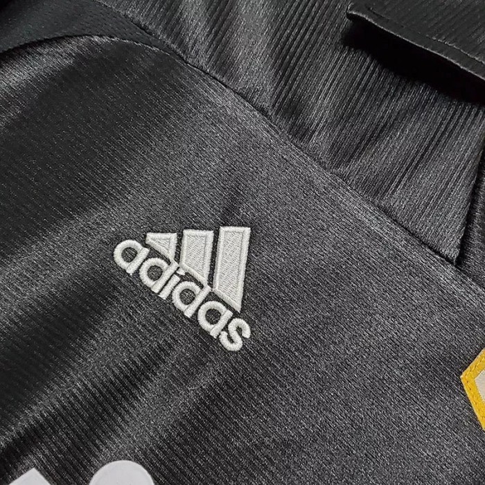 1999-2000 Real Madrid Away Black Retro Soccer Jersey