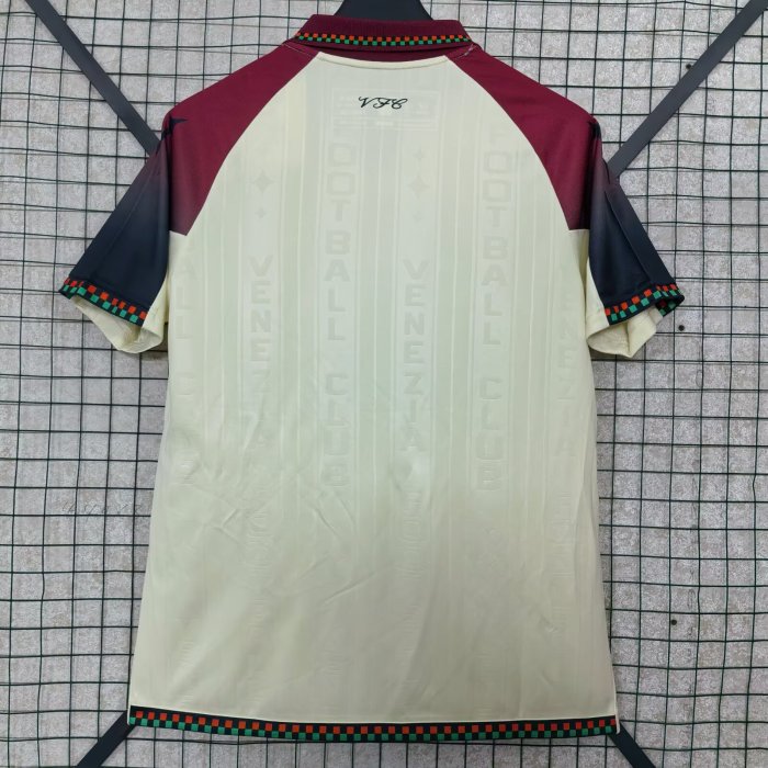 25-26 Venezia FC Away Fans Soccer Jersey 1:1 Thai Quality