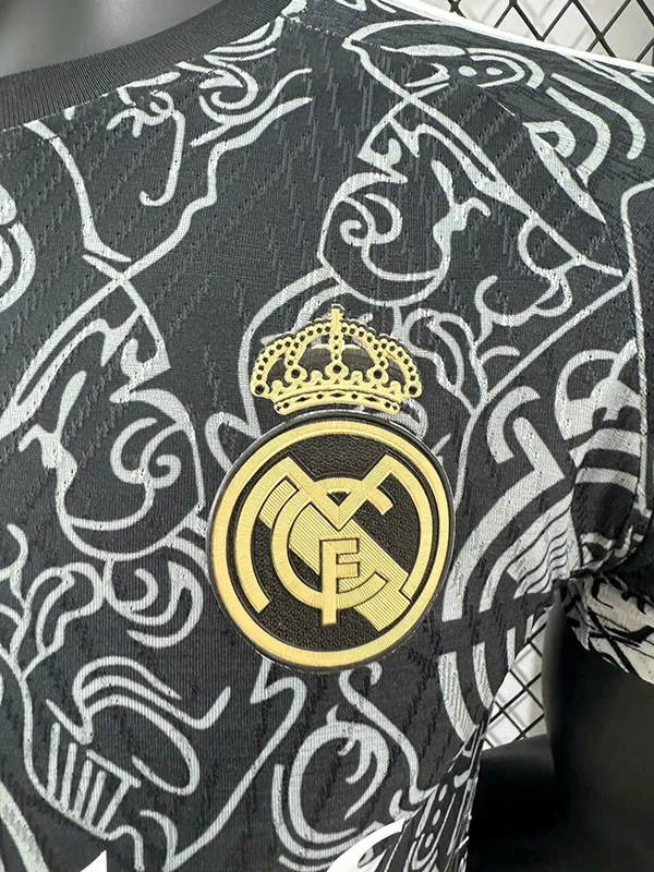23-24 Real Madrid Black Special Edition Player Version Soccer Jersey