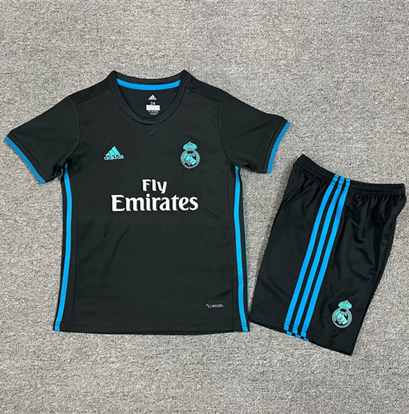 2017-2018 Real Madrid Away Retro Kids Soccer Jersey