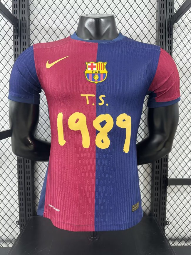 25-26 Barcelona Special Edition Player Version Soccer Jersey *1989