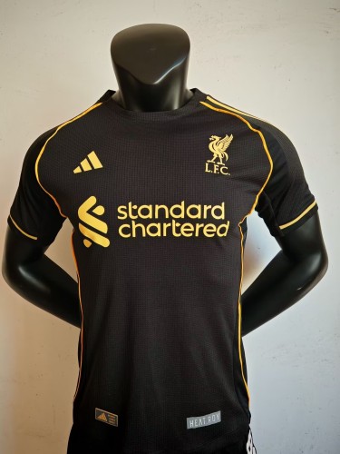 25-26 Liverpool Black Special Edition Player Version Soccer Jersey