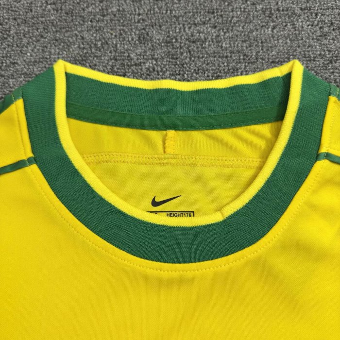 2002 Brazil Home Retro Adult Suit