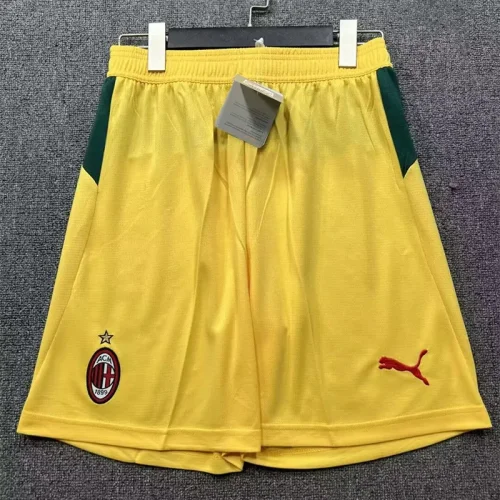 25-26 AC Milan Yellow Shorts Pants 1:1 Thai Quality