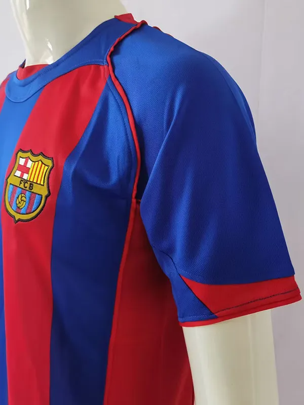 2004-2005 Barcelona Home Retro Soccer Jersey