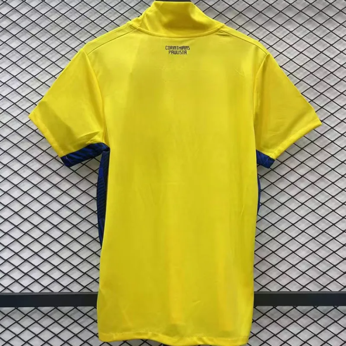2014-2015 Corinthians Yellow GoalKeeper Retro Soccer Jersey
