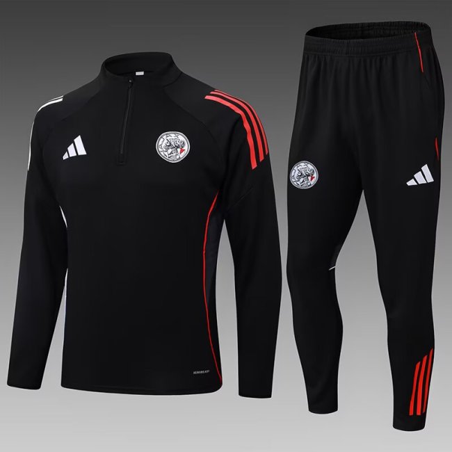 25-26 Ajax High Quality Half Pull Tracksuit