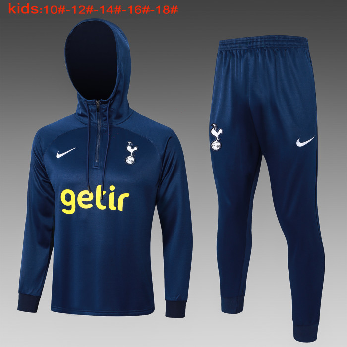 23-24 Tottenham Hotspur High Quality Kids Hoodie Jacket Tracksuit