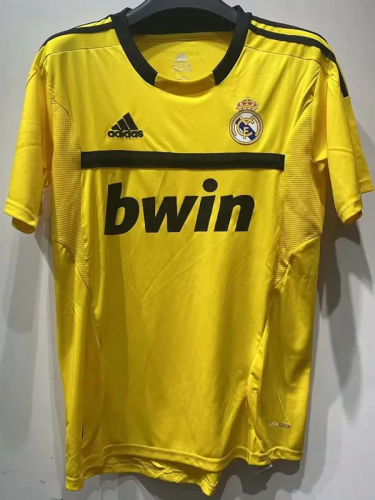 2011-2012 Real Madrid Yellow GoalKeeper Retro Soccer Jersey
