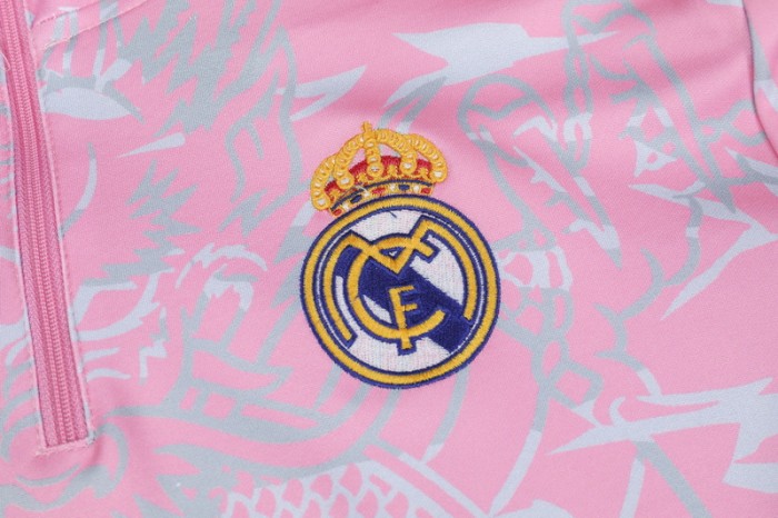 23-24 Real Madrid High Quality Half Pull Tracksuit