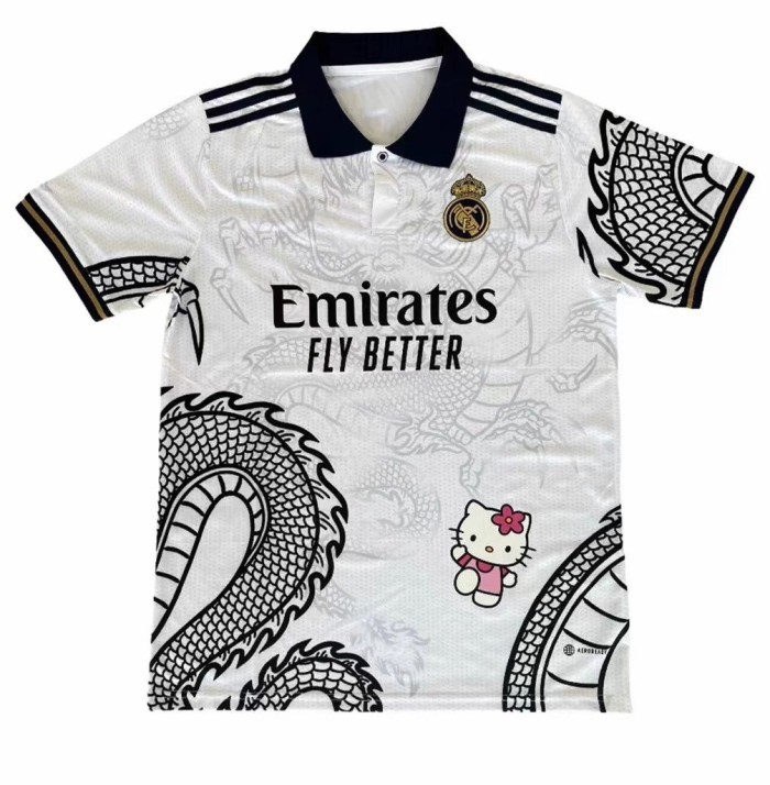 23-24 Real Madrid Special Edition White Fans Training Shirts