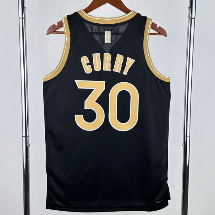 23-24 WARRIORS CURRY #30 Black Glory Edition Top Quality Hot Pressing NBA Jersey