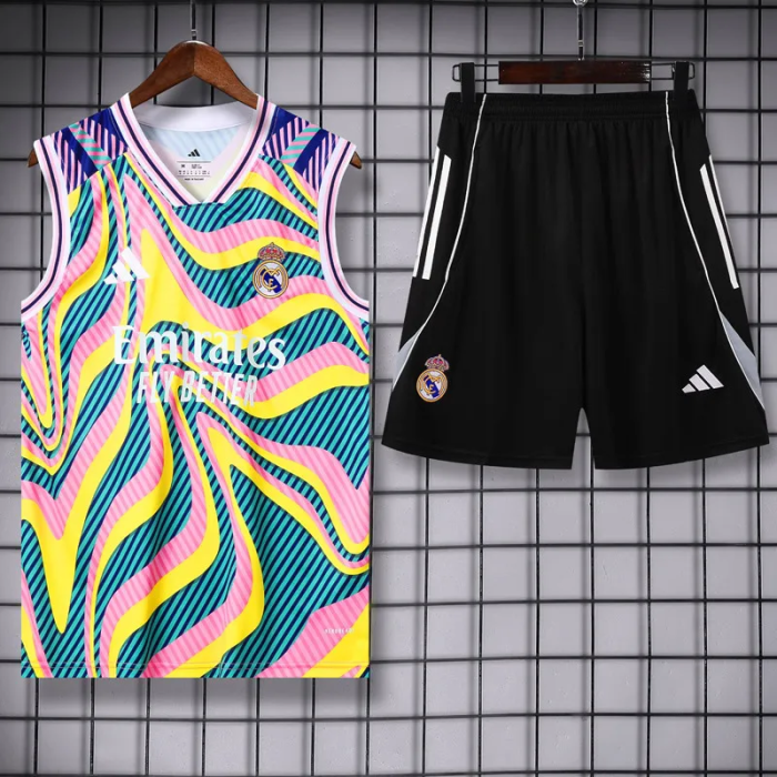 25-26 Real Madrid High Quality Tank Top And Shorts Suit
