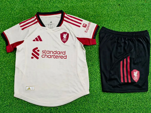 25-26 Liverpool Away Kids Player Version Soccer Jersey 1:1 Thai Quality (球员童装)