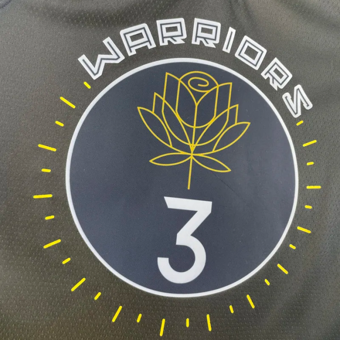 22-23 WARRIORS PAUL #3 Black City Edition Top Quality Hot Pressing NBA Jersey