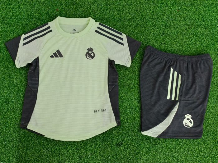 25-26 Real Madrid Light Green Special Edition Kids Player Version Soccer Jersey (球员童装)