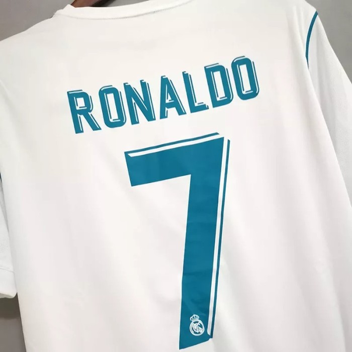 2017-2018 Real Madrid Home Retro Soccer Jersey