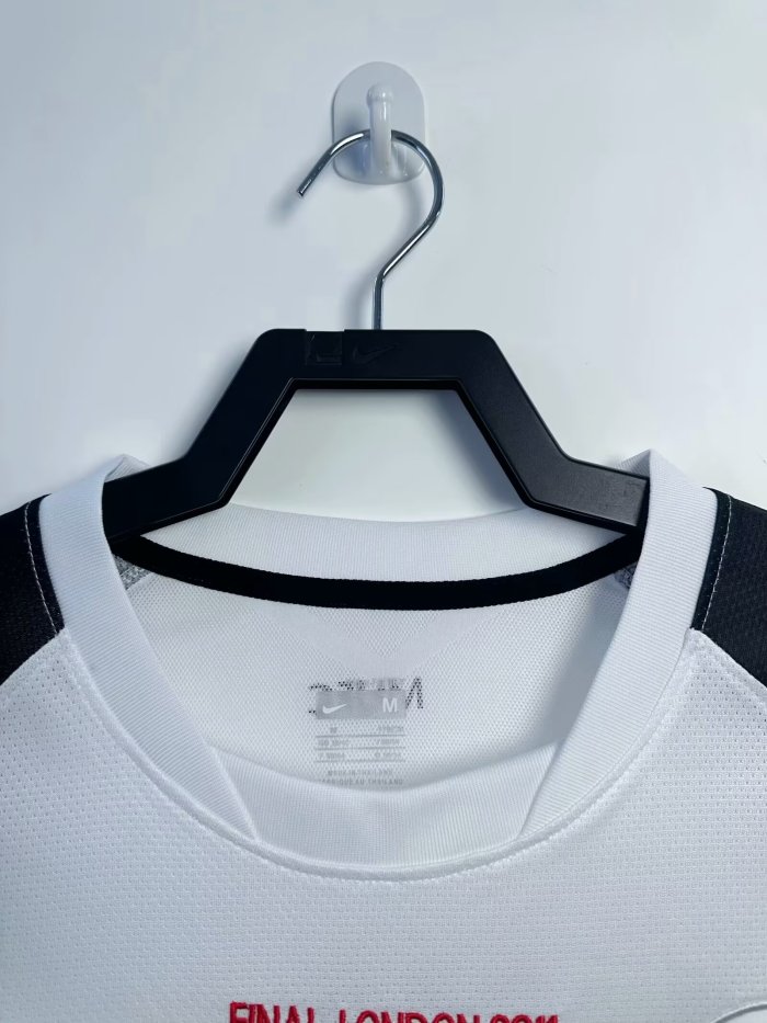 2010-2011 Manchester United Away Long Sleeve Retro Soccer Jersey