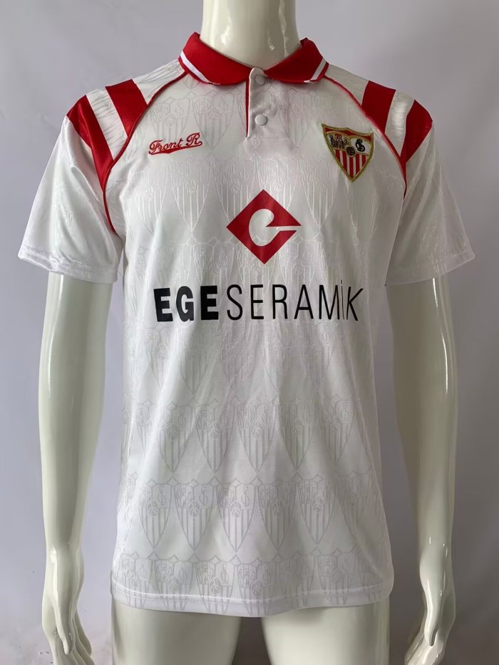 1992-1993 Sevilla Home Retro Soccer Jersey
