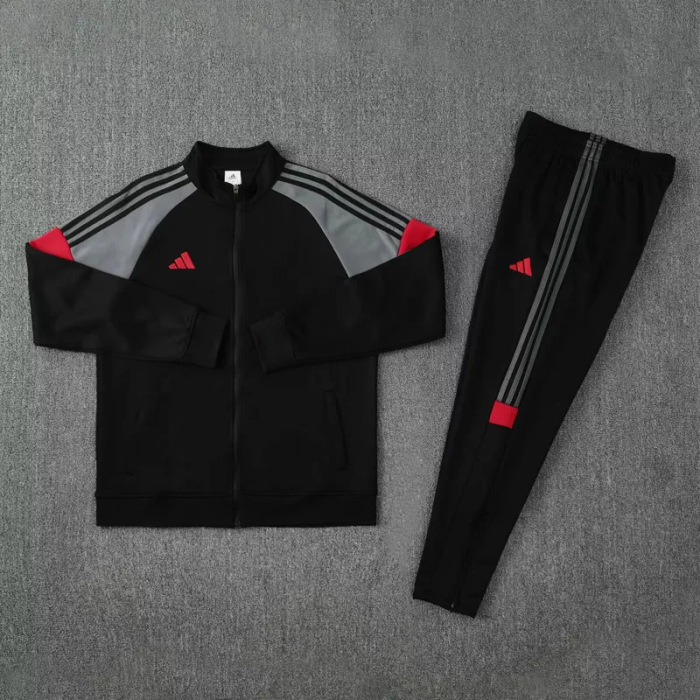 2025 AD Black Jacket Tracksuit