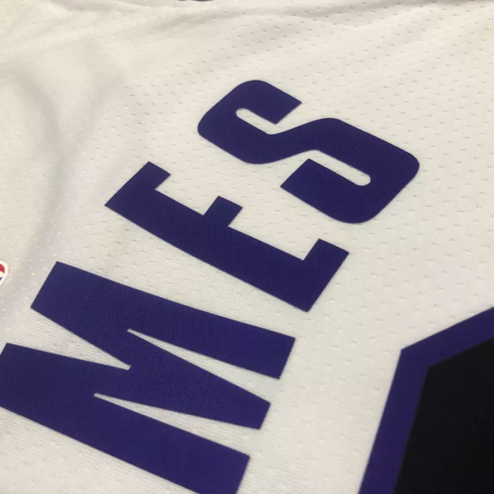 22-23 LAKERS JAMES #6 White City Edition Top Quality Hot Pressing NBA Jersey