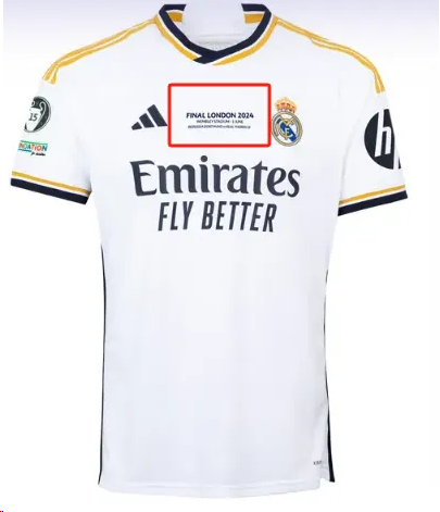 23-24 Real Madrid Home Long Sleeve Player Version Soccer Jersey