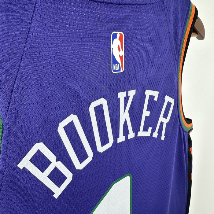 24-25 SUNS BOOKER #1 Purple City Edition Top Quality Hot Pressing NBA Jersey