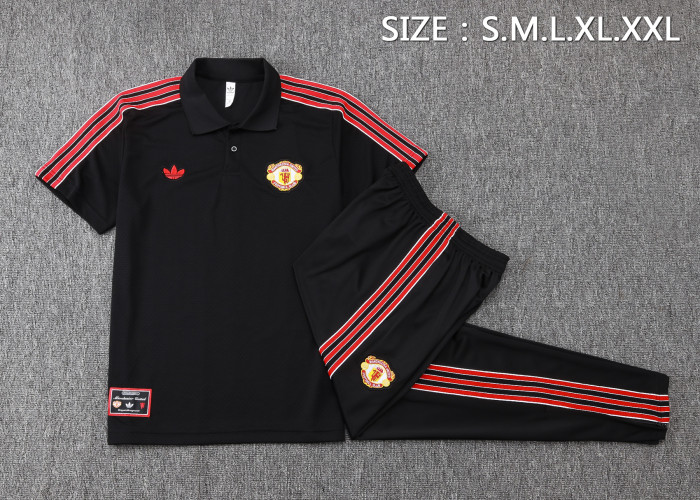 25-26 Manchester United High Quality Polo Tracksuit
