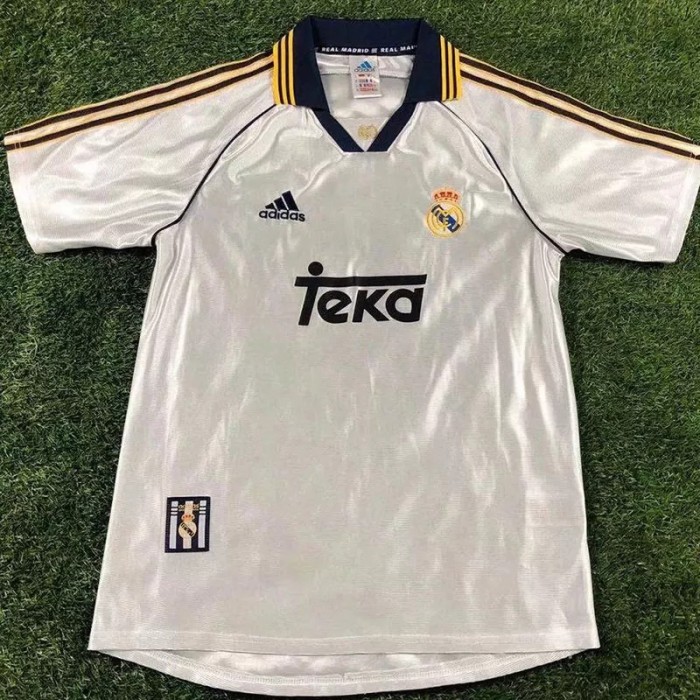 1999-2000 Real Madrid Home Retro Soccer Jersey
