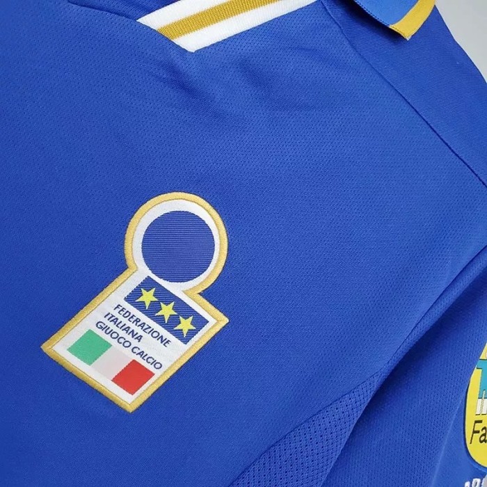 1996-1997 Italy Home Blue Retro Soccer Jersey