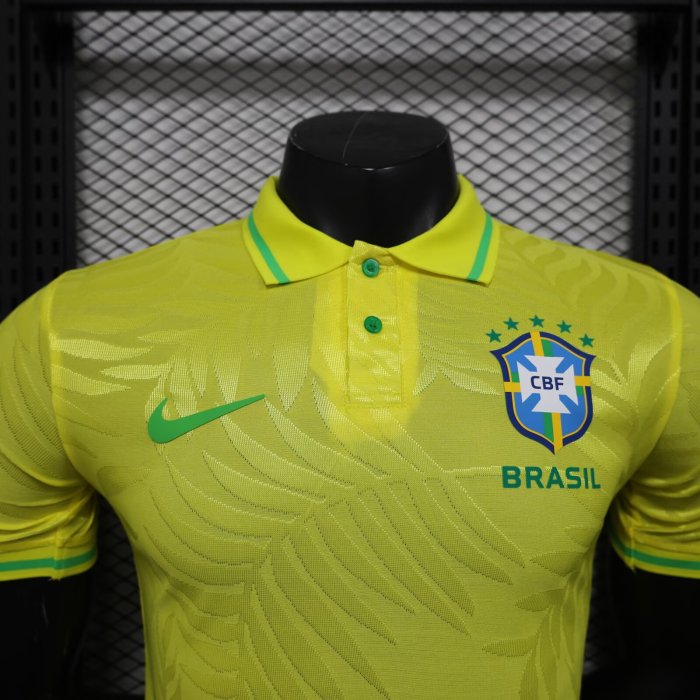 25-26 Brazil Yellow Special Edition Player Version Soccer Jersey