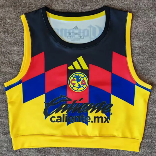 25-26 Club America Home Women Yoga Vest 1:1 Thai Quality (女)