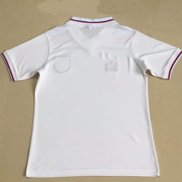 1980 England Home White Retro Soccer Jersey