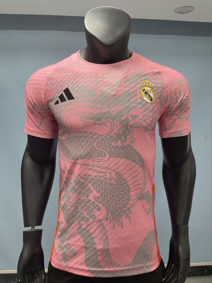 25-26 Real Madrid Pink Special Edition Player Version Soccer Jersey
