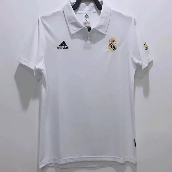 2002 Real Madrid Centenary Home Retro Soccer Jersey