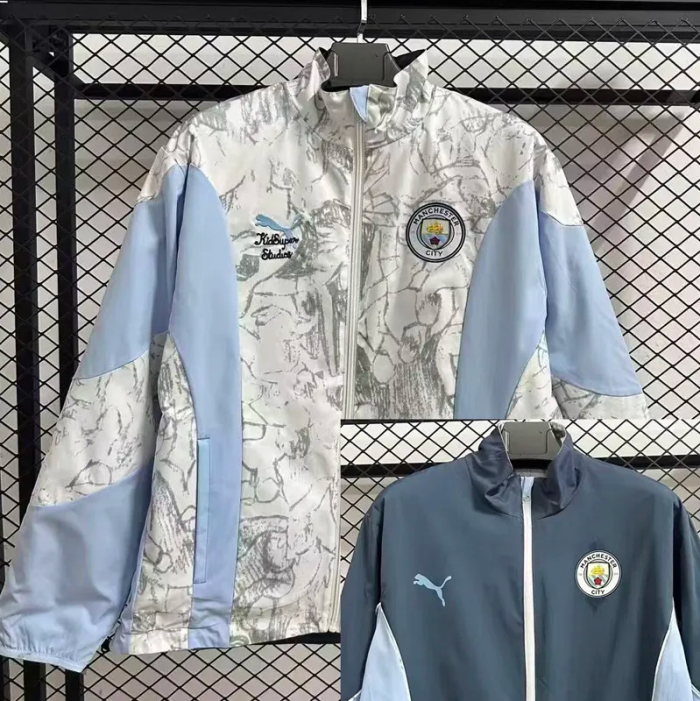 2025 Manchester City Double Sided Windbreaker (双面风衣)