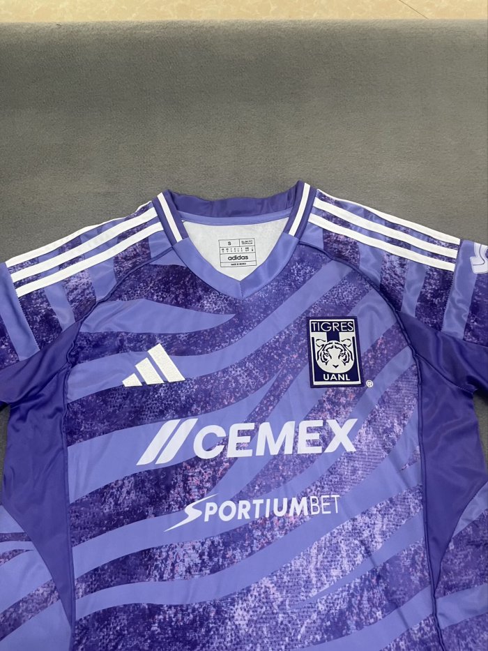 25-26 Tigres UANL Purple Training Shirts 1:1 Thai Quality