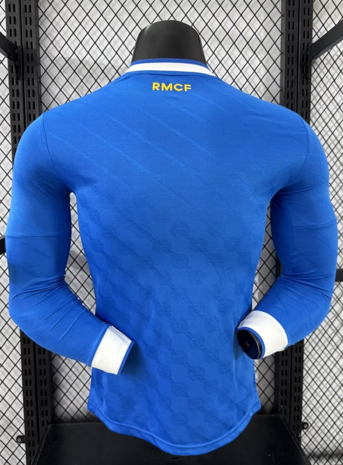 25-26 Real Madrid Third Long Sleeve Player Version Soccer Jersey