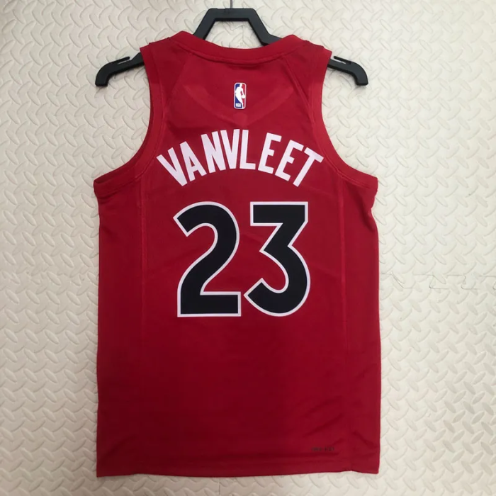 22-23 Raptors VANVLEET #23 Red Top Quality Hot Pressing NBA Jersey