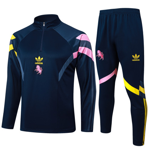 25-26 Juventus High Quality Half Pull Tracksuit