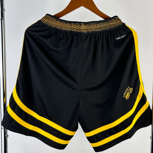 23-24 WARRIORS Black City Edition Top Quality NBA Pants