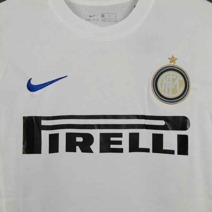 2010-2011 Inter Milan Away White Retro Soccer Jersey